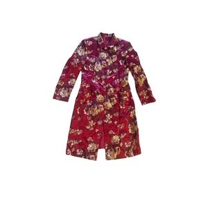 Newport News Floral Red Coat
